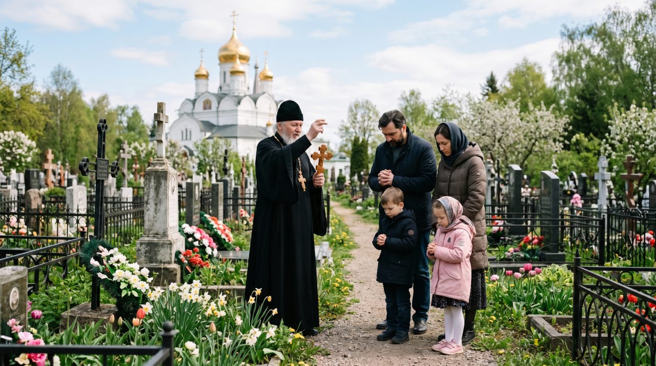 ДЕТИ НА КЛАДБИЩЕ ПРИСУТВУЮТ