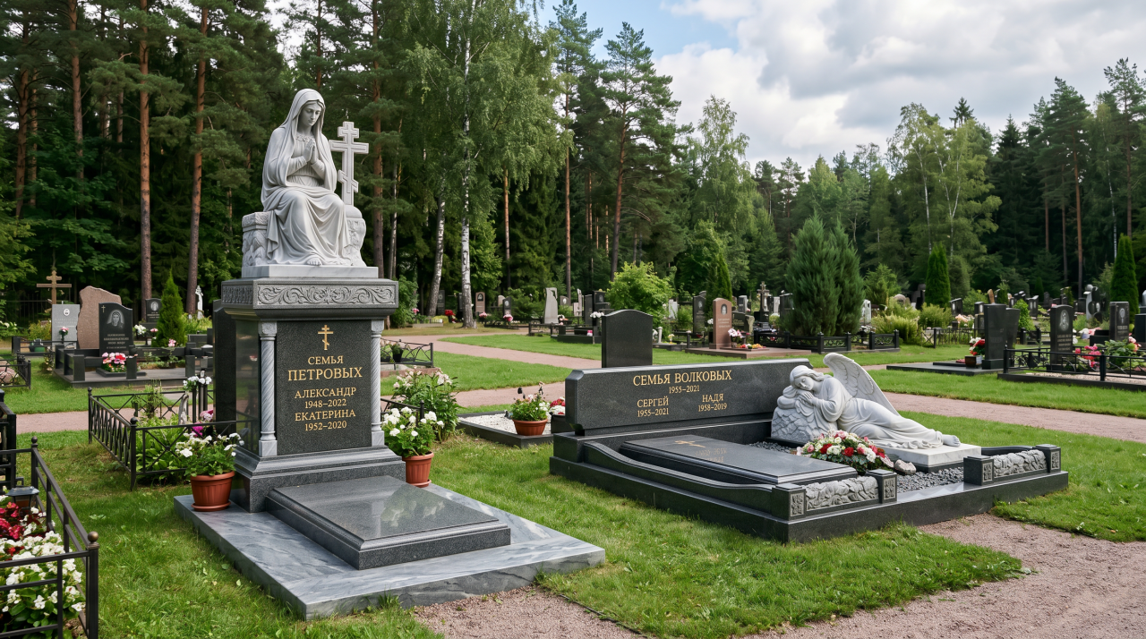 Памятник в ноги или в голову: влияние типа памятника 
на выбор расположения