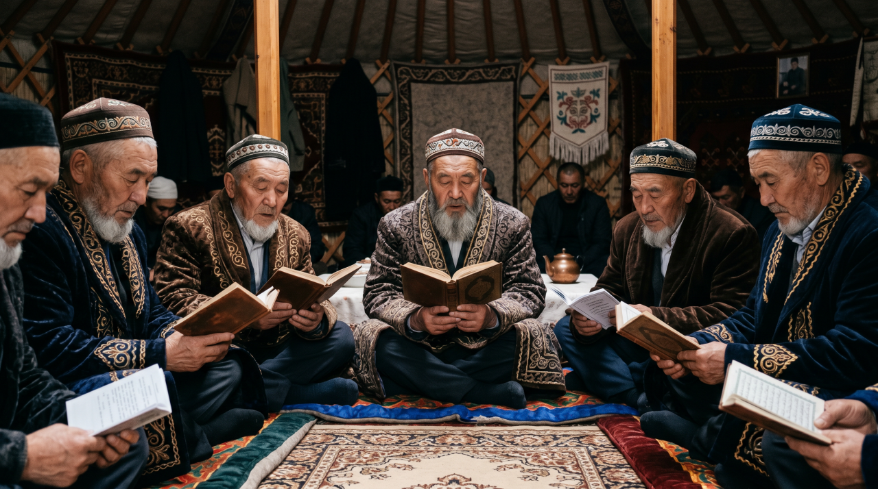 казахские похороны